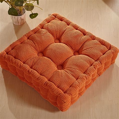 Thicken Elastic Chair Cushion Solid Color Seat Cushion Square Floor ...