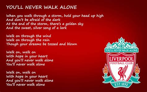 You Will Never Walk Alone Liverpool : The Liverpool Football Club ...