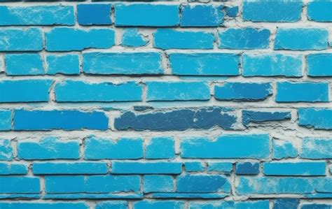 Premium AI Image | A blue brick wall with a brick pattern that says ...