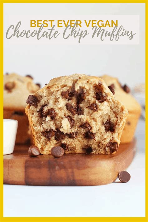 Vegan Chocolate Chip Muffins - My Darling Vegan