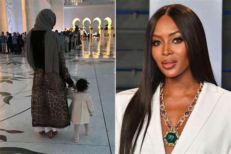 Naomi Campbell Gives Rare Glimpse of Daughter During Visit to a Mosque