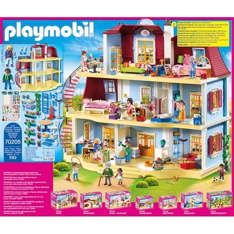 PLAYMOBIL Dollhouse Set 70205 Mein Großes Puppenhaus mit Figuren und ...