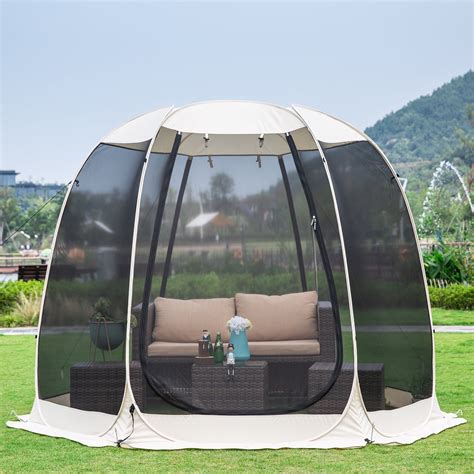 Screen House Tent Instant Outdoor Canopy Pop Up Gazebo 10x10 - Walmart.com