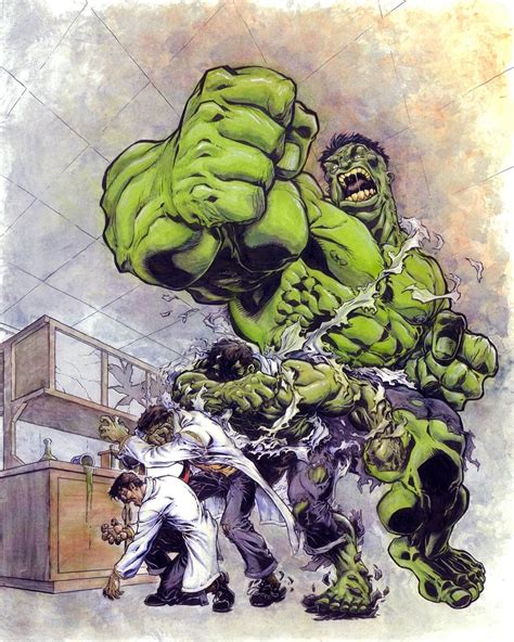 Hulk Transformation Colored, in Jamo's Art's Brad Green Comic Art ...