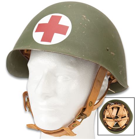 World War II Medic Helmet Reproduction, Steel