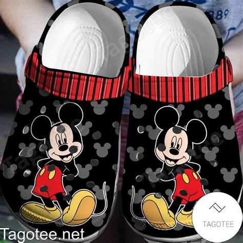 Mickey Mouse Black Crocs Clogs - Tagotee