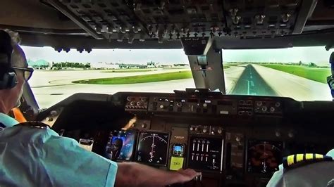 Boeing 747 Cockpit View - Take-Off from Miami Intl. (MIA) - YouTube