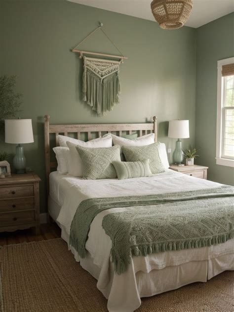 Transform your bedroom with a stunning sage green accent wall! in 2024 ...