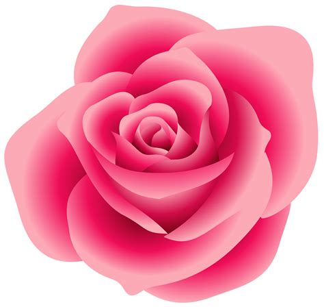 Pink Rose Art - Cliparts.co