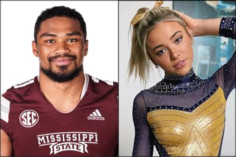 LSU Gymnast Olivia Dunne Curves Mississippi State Safety Jordan Morant ...