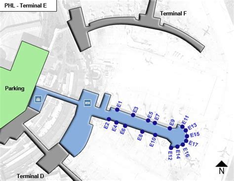 Philadelphia PHL Terminal Map | Philadelphia airport, Philadelphia ...