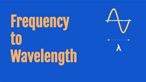 Frequency to Wavelength Calculator