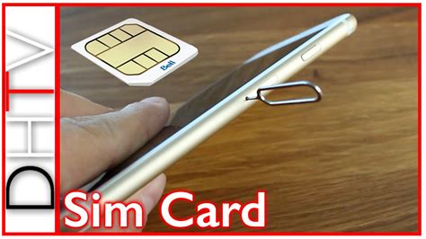 How To Insert/Remove Sim Card From iPhone 6s and iPhone 6s Plus - YouTube