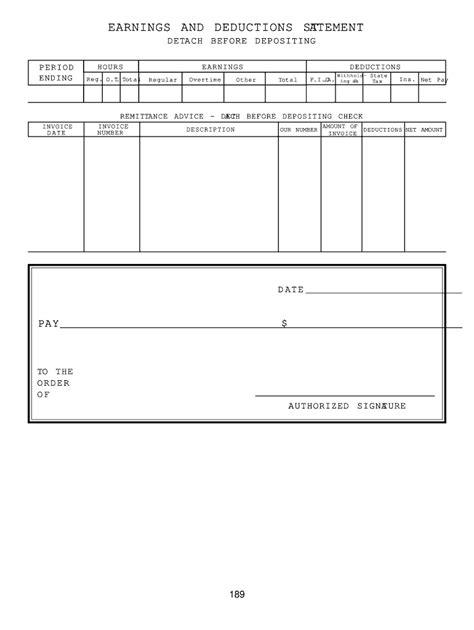 Earning Statement Template - Fill Online, Printable, Fillable, Blank ...