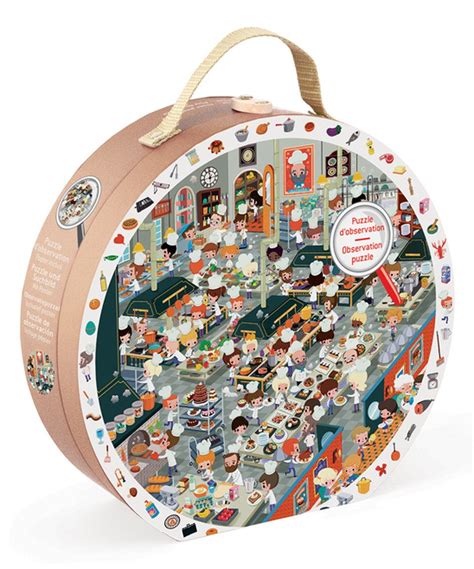 Janod Observation Restaurant 208-Piece Puzzle | Piecings, Round puzzles ...