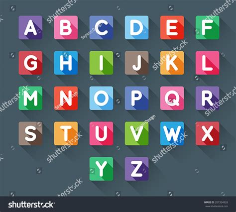 Z Capital Alphabet Letters Flat Long Stock Vector (Royalty Free ...