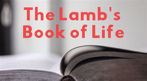 The Lamb's Book of Life - Solve Church Problems