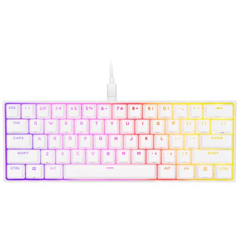 【CORSAIR海盜船】K65 RGB Mini 機械式鍵盤/紅軸/英文/60%/PBT鍵帽/2年保/全白/CH-9194110-NA | 電 ...