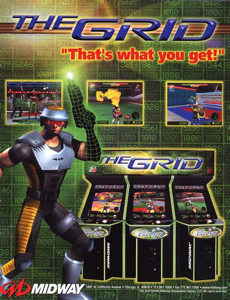 The Arcade Flyer Archive - Video Game Flyers: Grid, The, Midway Games