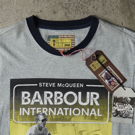 BARBOUR INTERNATIONAL STEVE McQUEEN T-SHIRT – SMITHSVINTAGECLUB