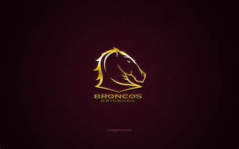 Brisbane broncos, club de rugby australiano, nrl, logotipo amarillo ...