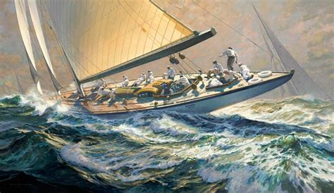 Whirlwind Americas Cup, 1930 | Marine artist, Boat art, Boat