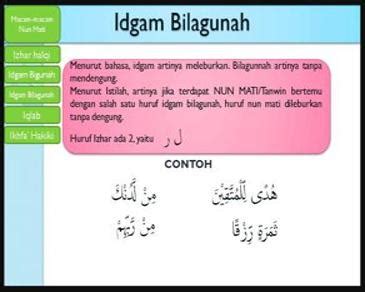 Jumlah huruf idgham bighunnah | Amenoma