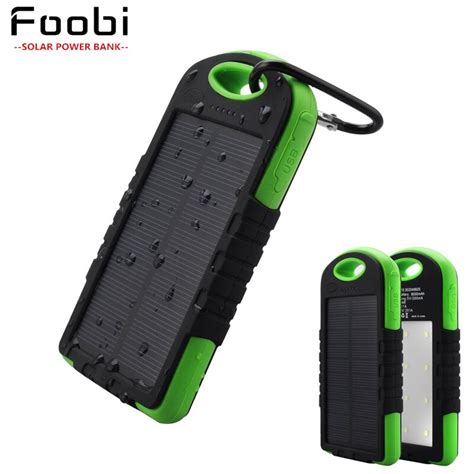 8000mAh Solar Chargers External Battery Pack Solar Power Bank Portable ...