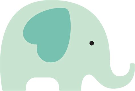 Baby Elephant SVG Cut File - Snap Click Supply Co.