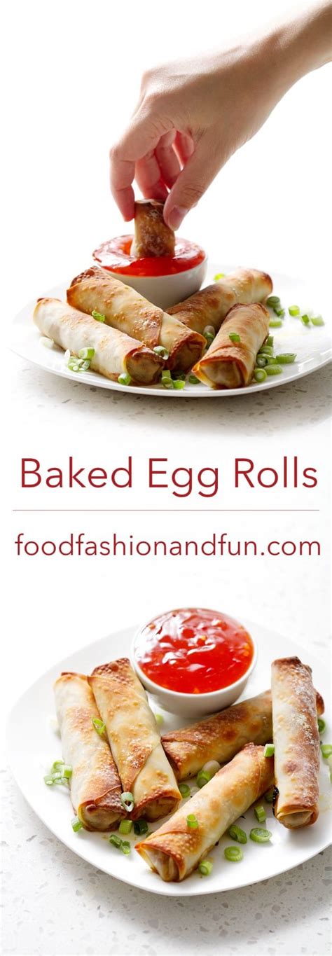 Let's Eat | Baked Egg Rolls | Food Fashion and Fun.