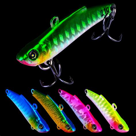 5PC Artificial Fishing Bait 5Colors Fishing Lure 21g 1.22oz/5cm 6.5 ...