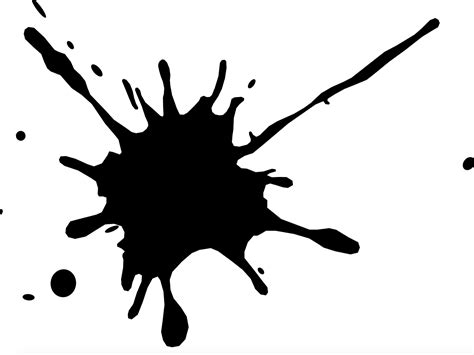 Abstract Ink Splatter Design