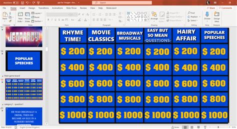 Jeopardy Powerpoint Template With Sound - Toptemplate.my.id