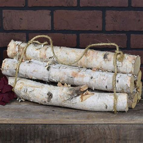 Decorative Birch Logs Set of 6 | | Birch logs, Antique farmhouse ...