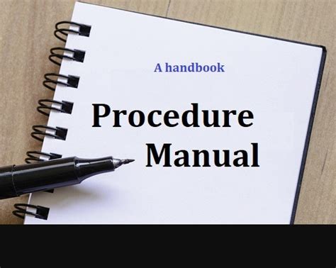 Procedure Manual Template | Free Word Templates