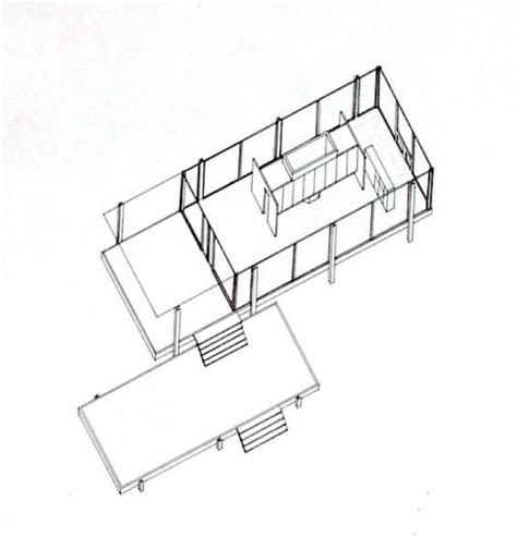 Kancelář duše Porušit mies van der rohe farnsworth house plan šálek ...