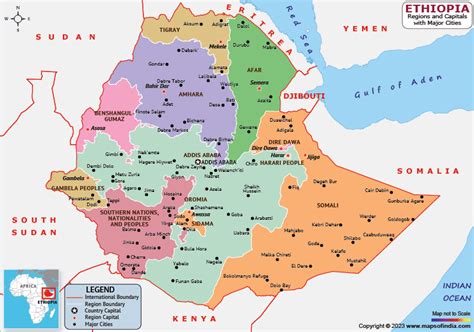 The Map Of Ethiopia - Sena Xylina