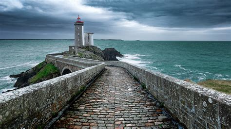 Desktop Wallpapers France Phare du Petit Minou Brittany 2560x1440