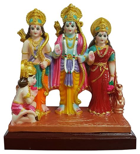 Ramdarbar Statue in Brass, Lord Rama, Lord Hanuman, Lord Lakshman, Sita ...