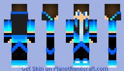 cool blue boy Minecraft Skin