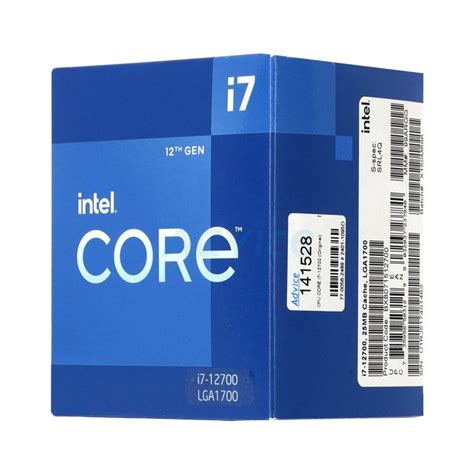 Intel Core i7-12700 (1.6 - 4.90 GHz / 12C 20T / Cache 25M / UHD770 ...