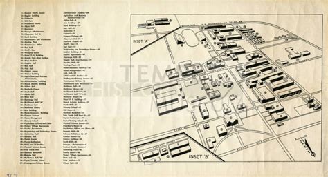 Arizona State University Building layout map with names – Works – Tempe ...