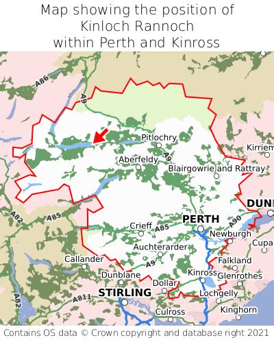 Where is Kinloch Rannoch? Kinloch Rannoch on a map