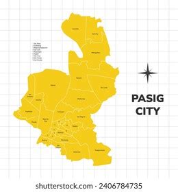 Pasig City Map Illustration Map City Stock Vector (Royalty Free ...