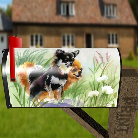 Springtime Puppy Brothers Decorative Curbside Farm Mailbox Cover ...