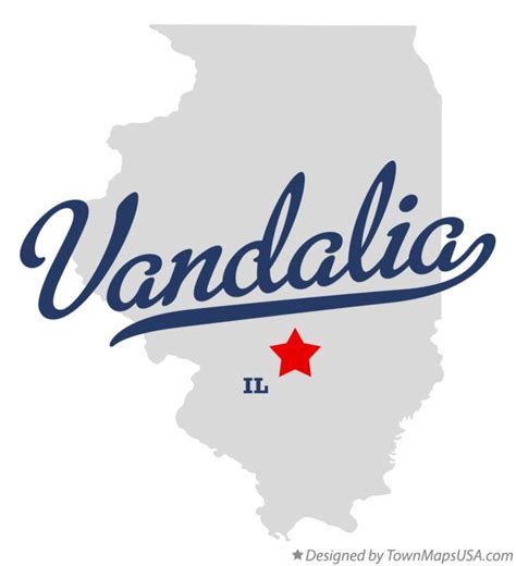 Map of Vandalia, IL, Illinois