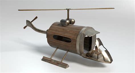 3D steampunk helicopter - TurboSquid 1179787