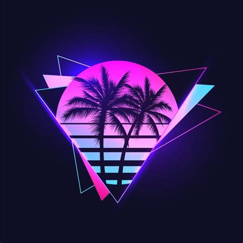 Embrace the Aesthetic Vibes of Palm Tree Vaporwave