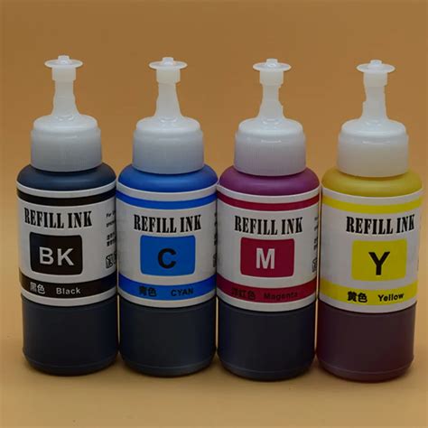 Refill Dye Ink Kit For Epson L series Printer T6641 Cartridge Refill ...