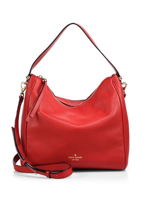 Kate Spade Charles Street Small Haven Hobo Bag in Red - Lyst